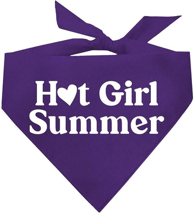 Hot Girl Summer Dog Bandana (Purple, OS 310)