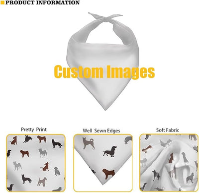 KEIAHUAN Dog Bandana 4th of July Pet Bandanas American Flag Bald Eagle Reversible Scarf Washable Patriotic Triangle Dog Bib Doggie Carves