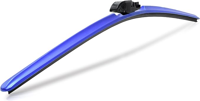 Clix Wipers - 16" Blue Automotive Replacement Wiper Blade (Pack of 1) Universal Clip On All-Weather Flex Frame Windshield Wiper