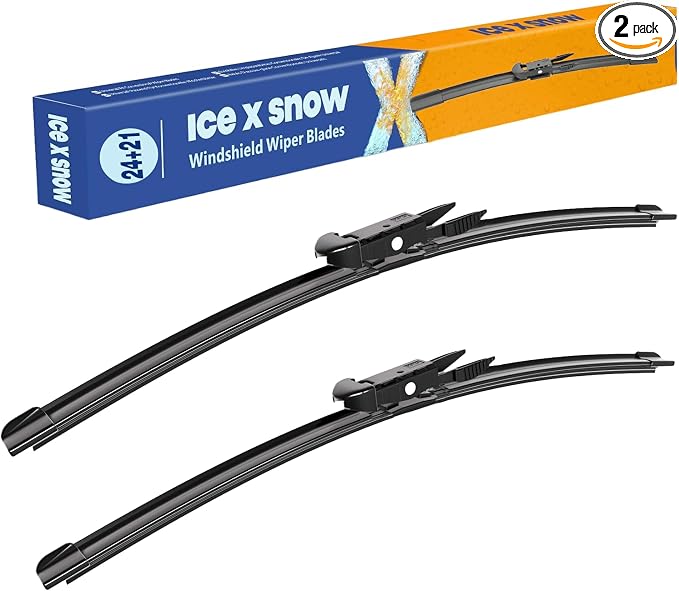 24"+21" Water Repellent Windshield Wiper Blades Replacement for Chevy Traverse 2017-2009 GMC Acadia 2016-2007 Buick Enclave 2017-2012 Pontiac G6 07-05 Silicone Windshield Wiper Blades