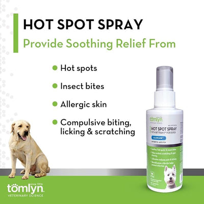Tomlyn Allercaine Hot Spot Spray for Dogs, 4oz