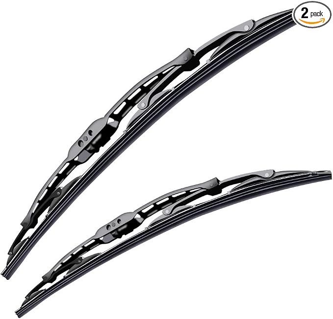 OTUAYAUTO 13"+13" Front Windshield Wiper Blades - Replacement for Jeep Wrangler TJ 1997-2006 Window Wipers - J Hook Premium All Weather - Original Factory Quality (Pack of 2)