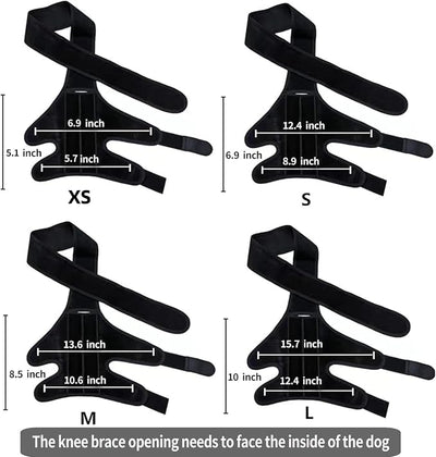 L Dog Leg Braces for Back Leg for Support with Cruciate Ligament Injury-Better Recovery with Dog Knee Brace for Torn Acl Hind Leg-Adjustable Hip Dysplasia Dog Acl Brace Hind Leg Rear