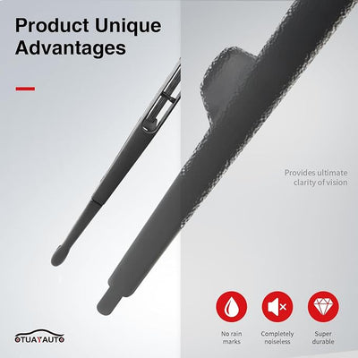 Rear Windshield Wiper Arm Blade Set, Replacement for Chevrolet Trailblazer, GMC Envoy 2007-2009, Buick Rainier 2006-2007 - OTUAYAUTO Factory OEM Style 15232653