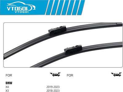 OEM Windshield Wiper Blades Replacement for BMW X3 2018 2019 2020 2021 2022 2023 BMW X4 2019-2023, All Weather Original Factory Quality Front & Rear Wipers Set 26"+20"+12" (Pack of 3)