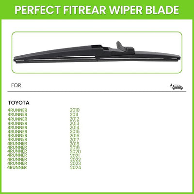 PARRATI® 12 Inch Rear Wiper Blade Replacement for 2010-2024 Toyota 4Runner,All-season windshield wiper(12)