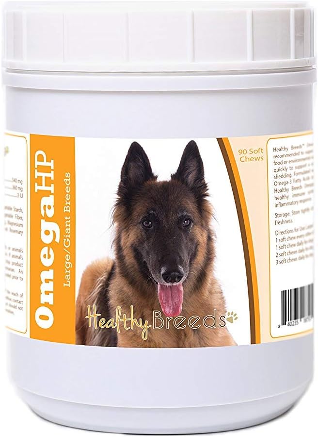 Belgian Tervuren Omega HP Fatty Acid Skin and Coat Support Soft Chews 90 Count