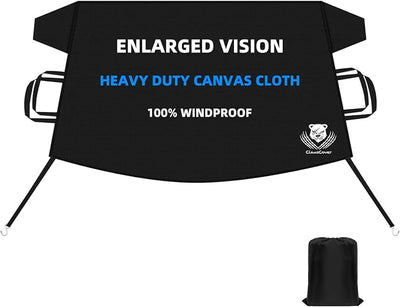 Windshield Cover for Ice and Snow,Heavy Duty 600D Oxford Fabric,Snow Windshield Cover for Car,Trucks, SUV,MPV,Van,Standard Winter Frost Hails Windshield Protector Blanket,X-Large,72/57Wx50D Inch