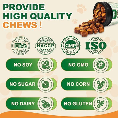 200 Chew No Poo Chews for Dogs-Coprophagia Stool Eating Deterrent-Stop Eating Poop for Canine- Dogs Poop Eat Deterrent Supplement with Probiotics&Digestive Enzymes Breath Aid Support-Chicken