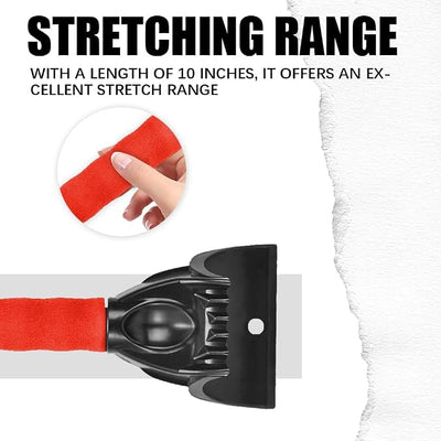 Ice Scraper for Cars and Small Trucks, Ice Scrapers for Car Windshield, Auto Snow Removal Tool with Ergonomic Foam Grip, Auto Windshield Plastic Snow Shovel for Truck Home Window (Red)