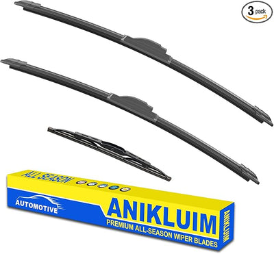 ANIKLUIM® 26"+20" Wiper Blades with 16" Rear Wiper Blade Set Replacement for 2008-2016 Town & Country Windshield Wipers Original Factory Quality (Pack of 3)