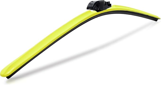 Clix Wipers - 28" Yellow Automotive Replacement Wiper Blade (Pack of 1) Universal Clip On All-Weather Flex Frame Windshield Wiper