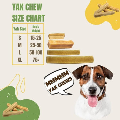 EcoKind Yak Cheese Himalayan Dog Chews, Yak Chews for Large Dogs, Long Lasting Bone for Aggressive Chewers, Only 3 Ingredients, Natural High Protein Treats, No Additives, Lactose Free, Large - 2 Chews