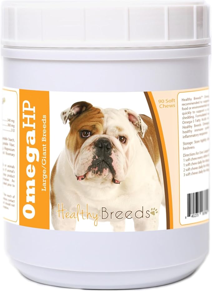 Bulldog Omega HP Fatty Acid Skin and Coat Support Soft Chews 90 Count