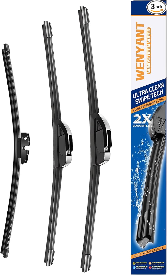 22"/22"/11" Windshield Wipers Compatible with Ford Expedition Lincoln Navigator 2018-2025 Front and Rear Wiper Blades for My Car Original Equipment Automotive Replacement (Set of 3)