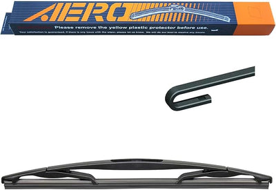 AERO 10" J-Hook Rear Windshield Wiper Blade, All-Season OEM Repplacaemnt, Easy DIY Installation