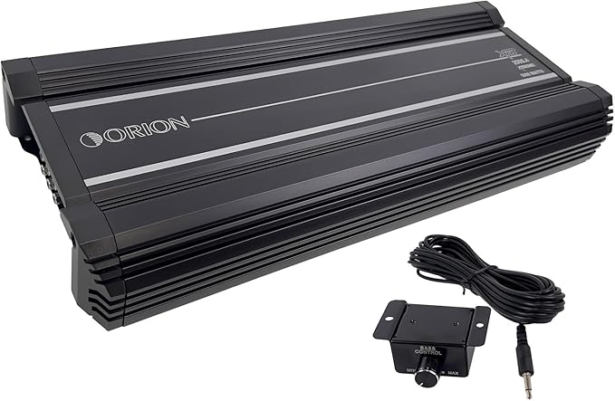 Orion XTR Series XTR2500.4 High Power Class A/B 4-Channel Amplifier - 2500W RMS, 2/4 Ohm Stable, High/Low Pass Crossover, Bass Boost Control, MOSFET Power Supply, Bass Knob Included, Made in Korea