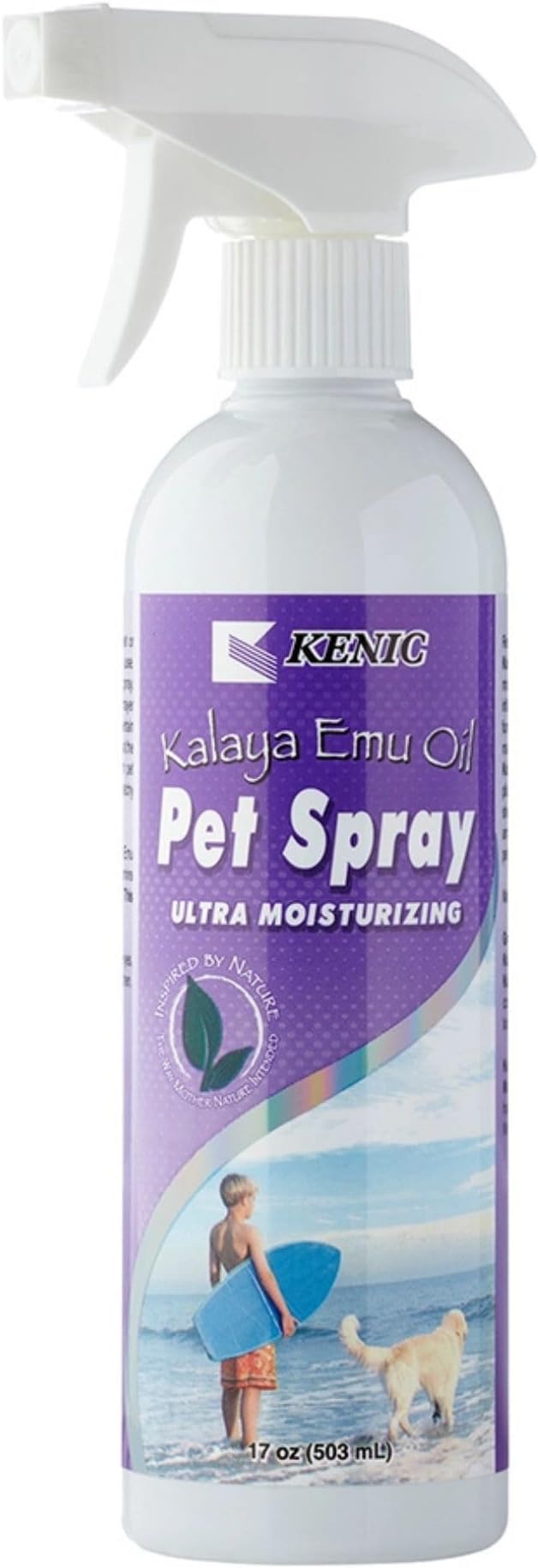 Kenic Emu Oil Itchy Skin Relief for Dry, Irritated Coats & Hot Spots - Leave-in Conditioning Formula Soothes and Moisturizes for Comfort and Shine, Made in USA