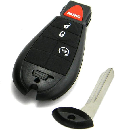 OEM Electronic 4-Button Remote Start Keyless Enter-N-Go Smart Proximity Key Fob Remote Compatible with 2010-2013 Jeep Grand Cherokee (FCC: IYZ-C01C, P/N: 56046736)