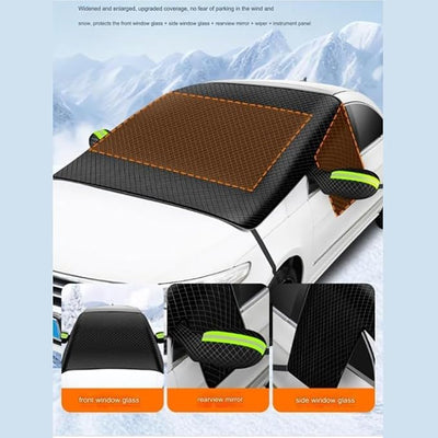 Magnetic Windshield Snow Cover for Toyota Prius 1997–2025 2026 XW60, Winter Frost Guard with Side Mirror Covers, Heavy Duty Sun Shade & Ice Protector -Easy to Install