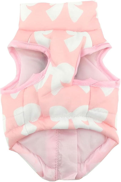 New Various Pet Cat Dog Soft Padded Vest Harness Small Dog Clothes Pink Bow S, Model: BFL049-Pink-S