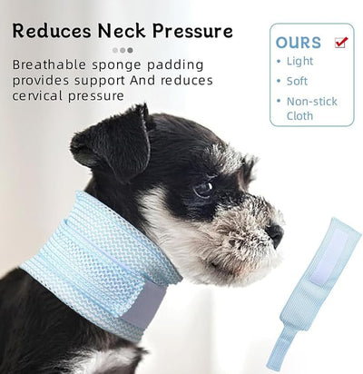 Cat Neck Brace Cover - Breathable Elizabethan Collar for Post-Surgery Recovery Anti-Lick Wound Adjustable Protective Cervical Cone for Small Medium Large Dogs Cats (Neck Girth 11.0-13.8" Depth3.9