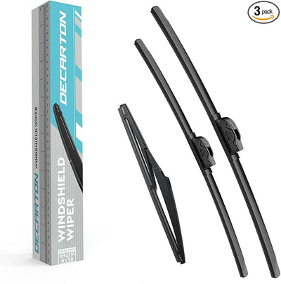 3-Piece Wiper Blades for Mazda CX-5 2013-2016 | Replacement for All-Season Front and Rear Original Equipment Windshield Wipers Set