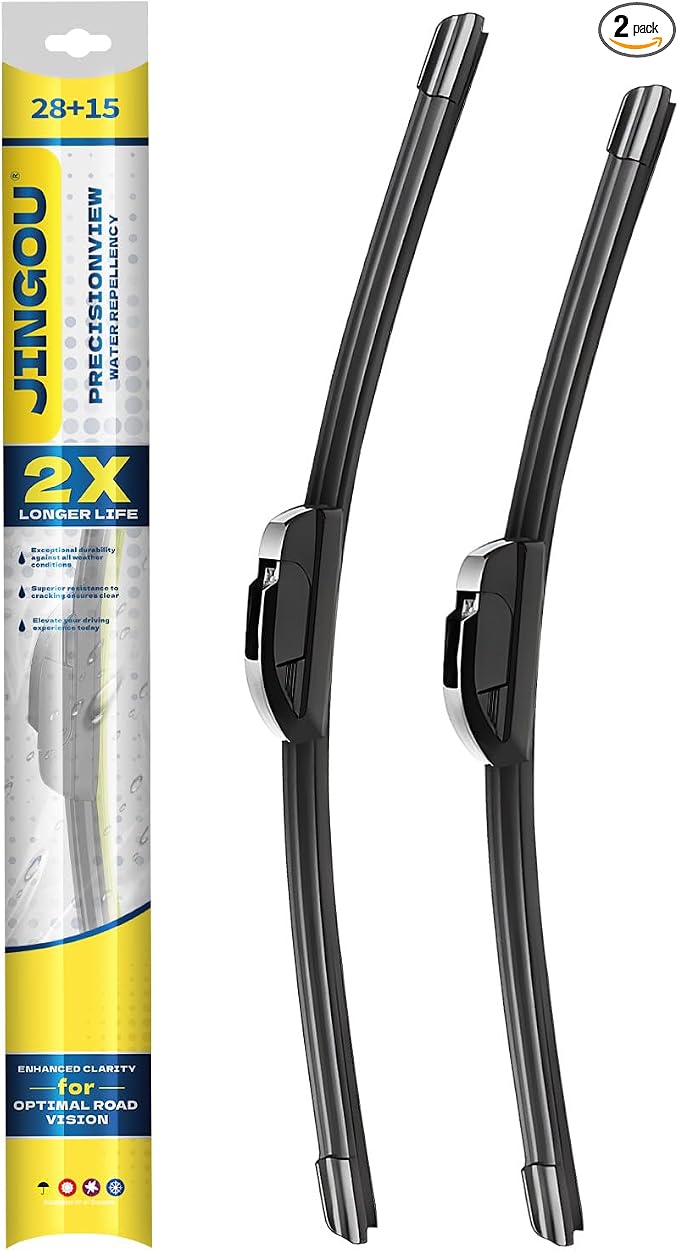 28''+15'' Front Windshield Wiper Blades Compatible with 2012-2019 Nissan Sentra OEM QUALITY Premium All-Season Automotive Replacement Wipers (Pack of 2)