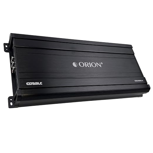 Orion Cobalt Series CBA4500.4 High Efficiency 4-Channel Class A/B Amplifier for Car Audio Stereo - 4500W Max, 600W RMS, 2/4 Ohm Stable, Adjustable Low/High Pass, Bass Boost, MOSFET Power Supply