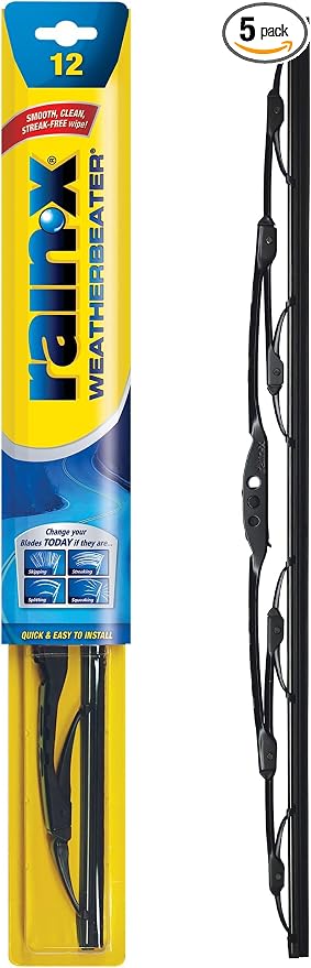 Rain-X RX30212 WeatherBeater Wiper Blades, 12" Windshield Wipers, Automotive Replacement Windshield Wiper Blades That Meet Or Exceed OEM Quality And Durability Standards (Pack of 5)
