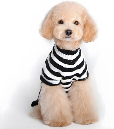 NACOCO Pet Sweaters Skeleton Sweater The Cat Dog Clothes Pet Clothing Little Puppy Dog Sweaters (Small) Black