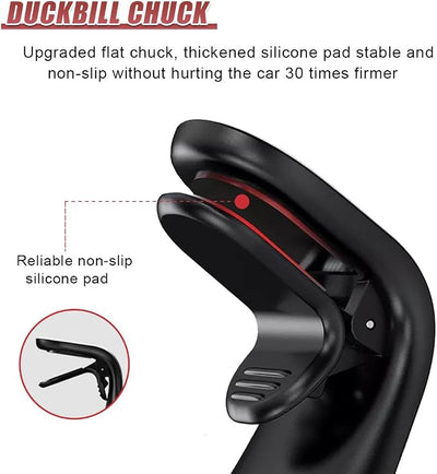 YoRise Magnetic Car Phone Holder, L Type 360° Rotatable Adjustable Car Air Vent Cellphone Mount, No-Hand Clip-On Navigation Bracket, Universal Vehicle Smartphones Stand Accessories (Gold-2PCS)