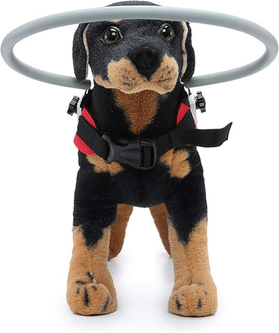 Ring Harness for Blind Dog, Lightweight Blind Ring for Pets, Blind Dog Bumper, Bump Guard for Blind Dogs Upgrade Red Small