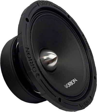 Orion XTR XTX852 High Efficiency 8” Mid-Range Bullet Loudspeakers, 1600W Max Power, 400W RMS, 2 Ohm, 2” Voice Coil - Pro Car Audio Stereo, Midrange Speakers (Pair)