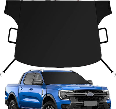 Car Windshield Snow Cover Magnetic Oxford Frost Shield | Windshield Cover for Suv Truck Van Sedan Auto Vehicle Window Winter