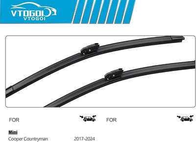OEM Windshield Wiper Blades Replacement for Mini Cooper Countryman 2017 2018 2019 2020 2021 2022 2023 2024, All Weather Original Factory Quality Front & Rear Wipers Set 23"+21"+10" (Pack of 3)