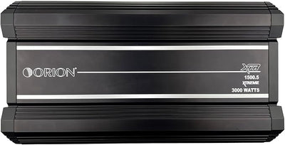Orion XTR1500.5 XTR Series 1500 Watt 5-Channel Amp 125W x 4 at 2-Ohms Plus 1000W x 1 at 1-Ohm Class A/B+Class-D 5th Channel w/Remote Bass Knob High Performance Amplifier Made in Korea