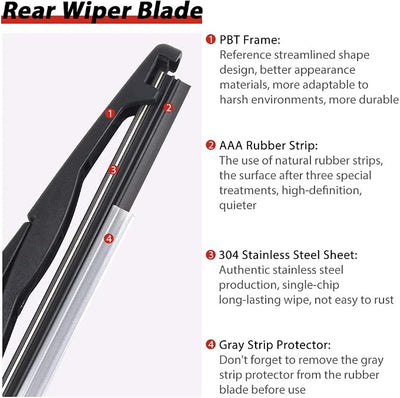 OTUAYAUTO Replacement for Ford Edge 2007-2014 Rear Wiper Arm Blade Cover Cap OE:9T4Z-17526F