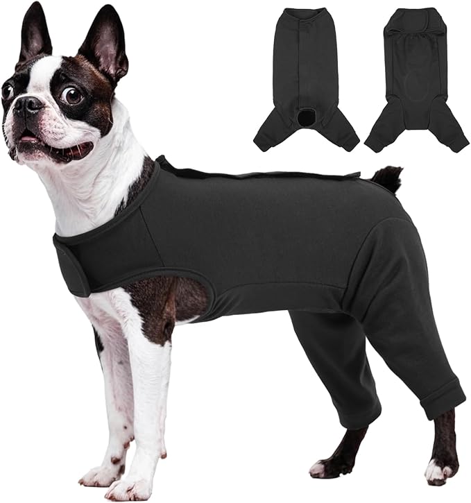 Kuoser Dog Surgery Suit for Back Legs, Dog Rear Leg Sleeve to Stop Licking, Female Spay Recovery Suit for Dogs After Surgery, Pet Puppy Surgical Pants Onesie for Abdomen Wounds Skin Disease