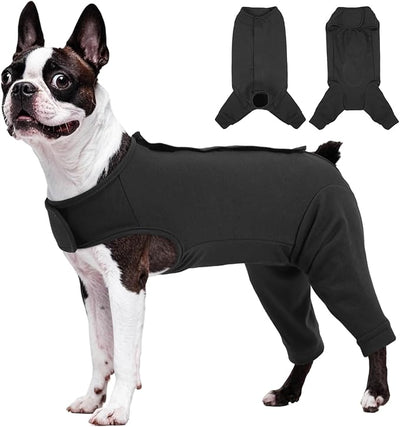Kuoser Dog Surgery Suit for Back Legs, Dog Rear Leg Sleeve to Stop Licking, Female Spay Recovery Suit for Dogs After Surgery, Pet Puppy Surgical Pants Onesie for Abdomen Wounds Skin Disease