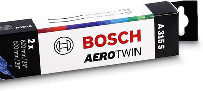 BOSCH 3397014315 AeroTwin Wiper Blade Combo Pack - Set of 2 (24" & 20") | Driver and Passenger Side Original Equipment Replacement Blades