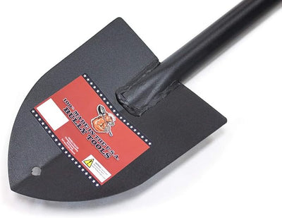Bully Tools 14-Gauge Steel Trunk 33" Shovel with Poly-D Grip, Short Handle | Compact Garden Spade Mini Shovel for Camping, Car Emergency, Digging and Landscaping, 100% Made in USA