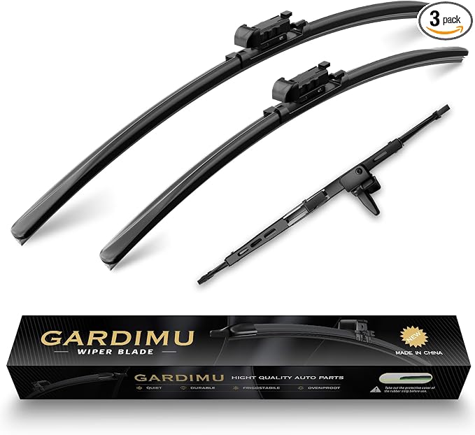 Front and Rear Windshield Wipers for Toyota Sequoia 2008-2022 | Quiet and Streak-Free Front and Back Wiper Blades Assembly All-Season OEM Automotive Replacement Accessories