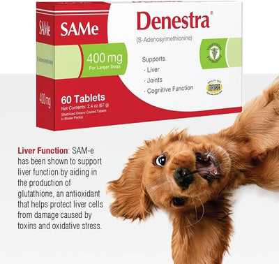 Same for Dogs - S-Adenosyl-L-Methionine 200 mg - Supports Liver Health, Cognitive Function & Healthy Aging - Vet-Approved Formula - 60 Tablets