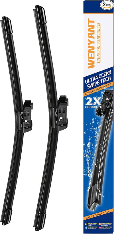 24"/20" Windshield Wipers Compatible with Audi A4 Allroad A5 Quattro Sportback Q3 Q5 S4 S5 Sportback SQ5 Front Wiper Blades for My Car Original Equipment Automotive Replacement (Set of 2)