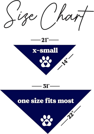My Mom is Hotter By One Degree Dog Bandana | 100% Cotton Triangle | Made in USA | Graduation Prop | Class of 2025 2026 2027 2028 |Navy, One Size (667)