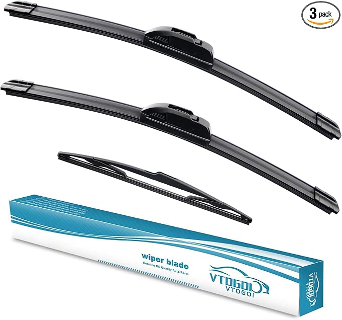 OEM Windshield Wiper Blades Replacement for BMW X3 2004 2005 2006 2007 2008 2009 2010, All Weather Original Factory Quality Front & Rear Wipers Set 22"+20"+14" (Pack of 3