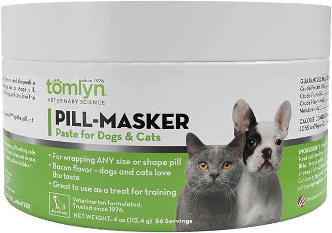 Pill-Masker Original Bacon-Flavored Paste for Dogs & Cats, 4oz