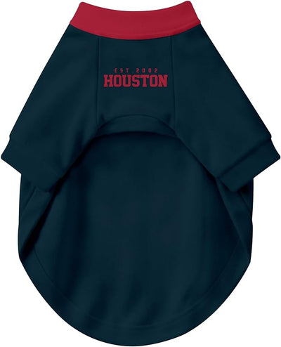 Houston Dog Clothes Jersey Style Personalized Pet T Shirt with Custom Name Number for Small Medium Large Dogs