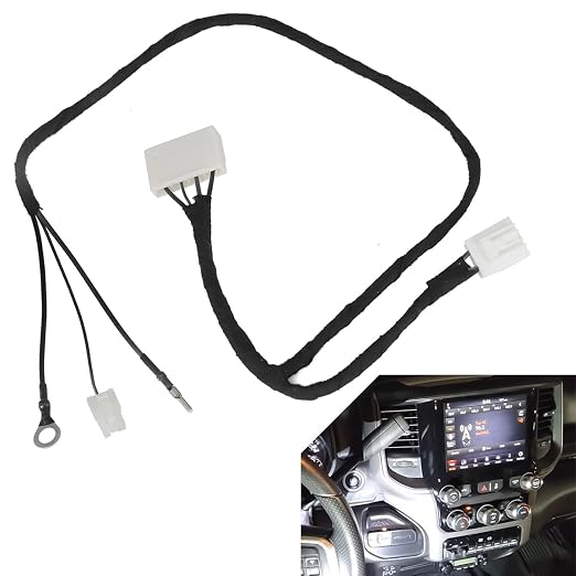 for 2013-2018 Ram 8.4 Radio Conversion ADD ON Harness 4 Speed Fan HVAC to 7 Speed